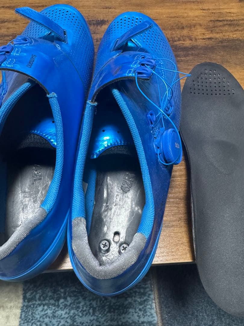 Shimano RC9T BOA ダイヤル ロードバイクシューズ 青