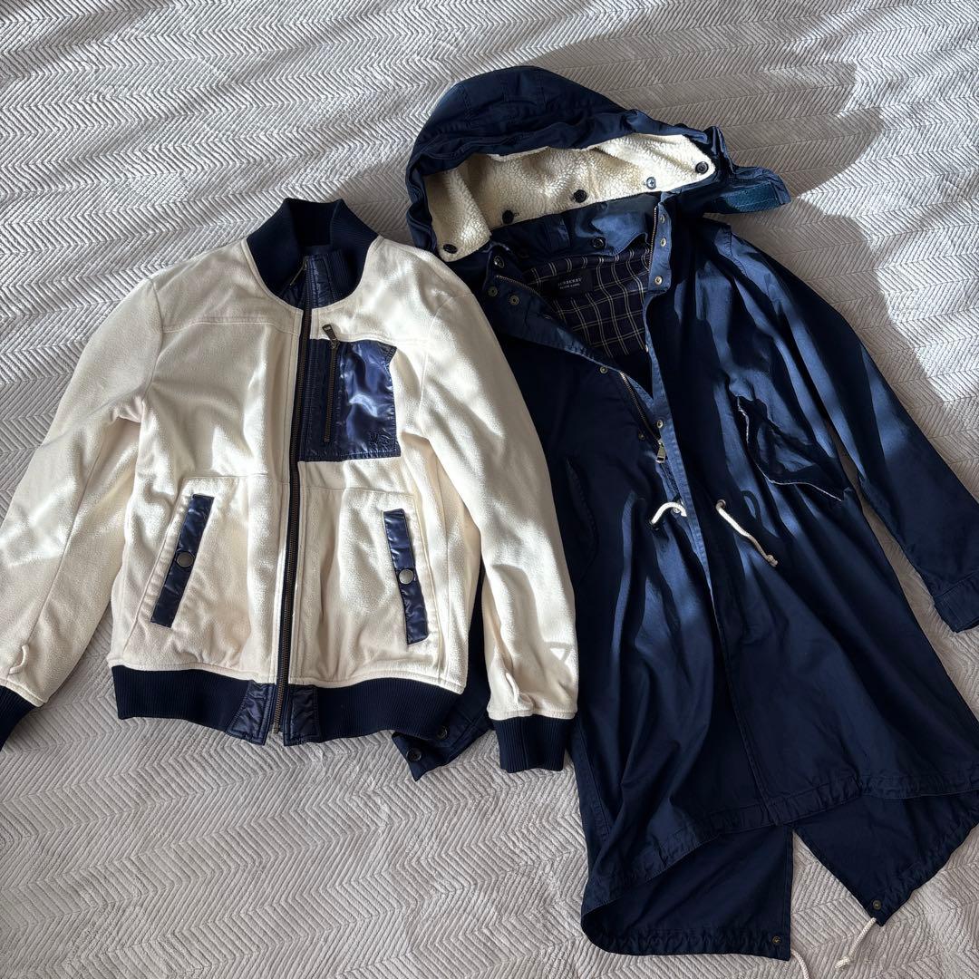 まさ裏ボアインナー付モッズコートL 紺