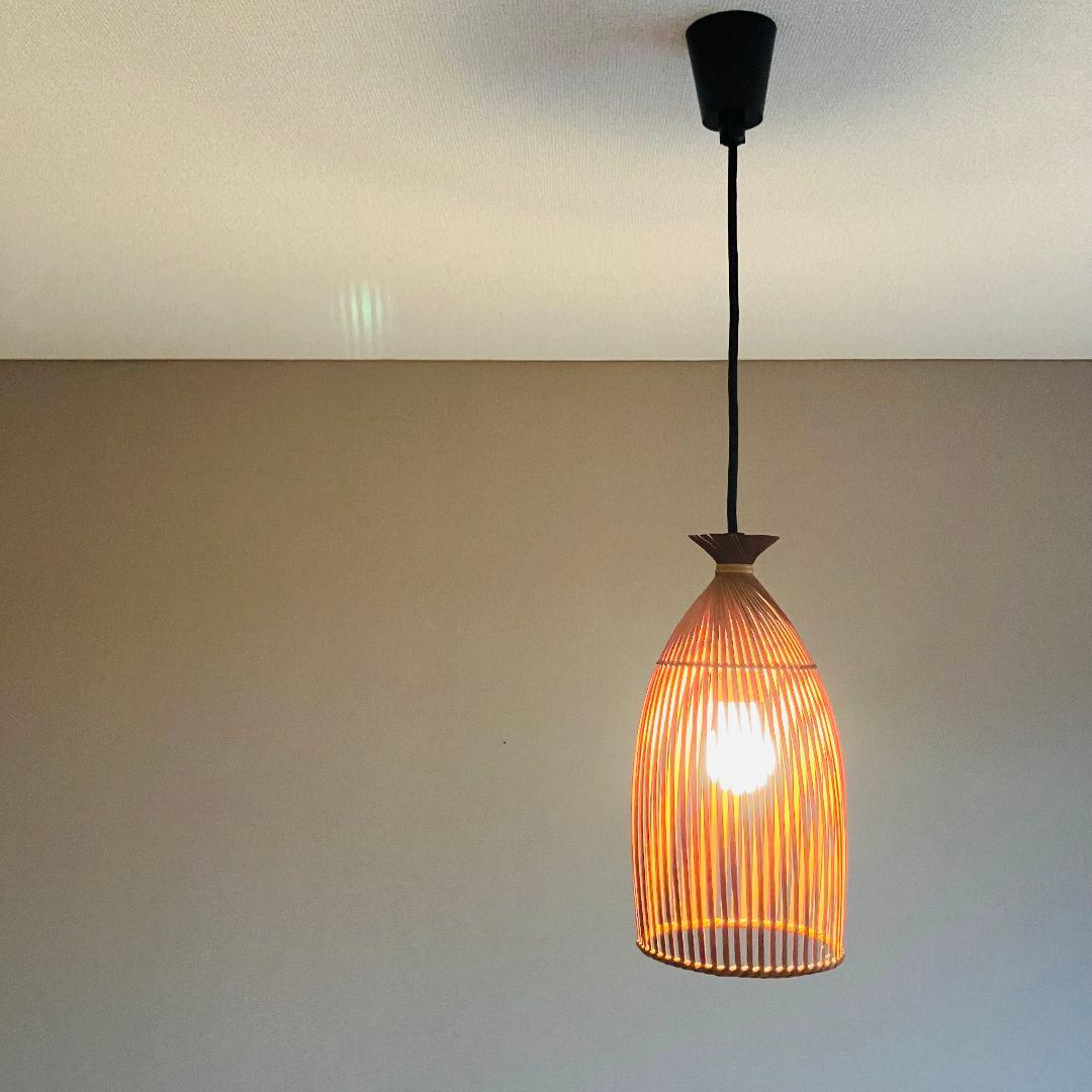 70'S 民藝 ヤマギワ 竹 ペンダントライト セット ジャパニーズモダン
