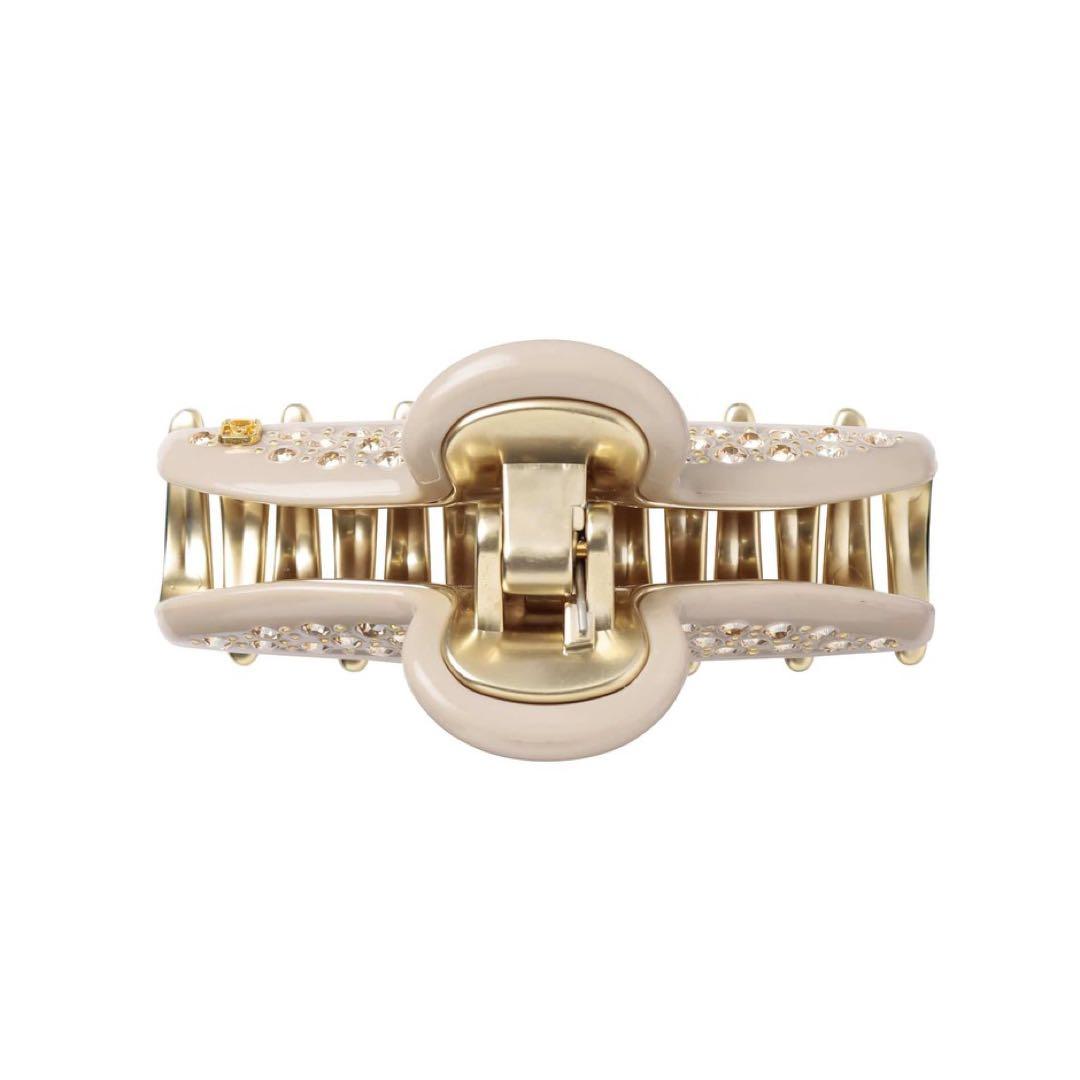 アレクサンドルドゥパリ ヘアクリップ　M ベージュ