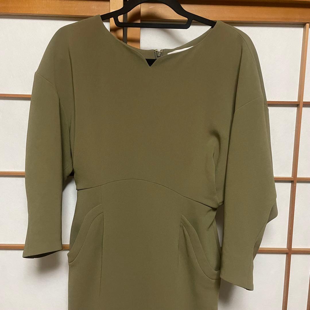 【最終価格】mame kurogouchi ドレス ワンピース カーキ