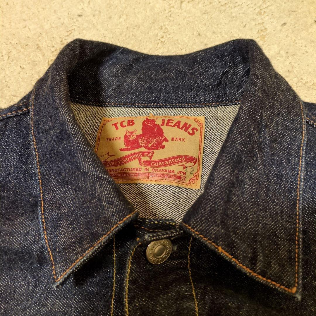 【美品】TCB jeans TCBジーンズ S50s 42 赤タブ