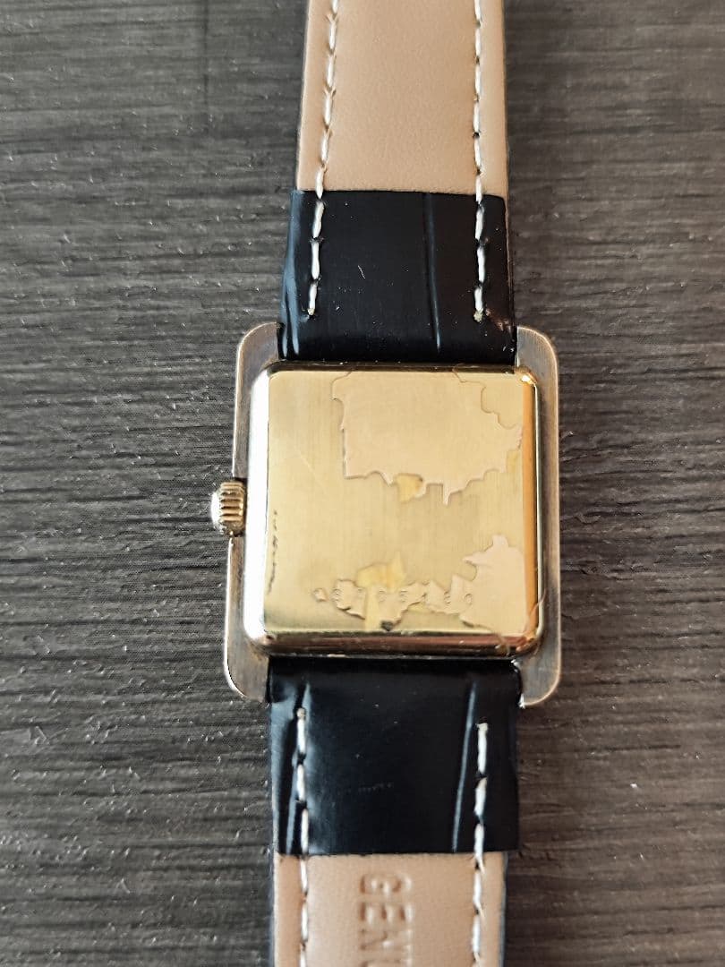 手巻き 稼働品 ロンジン レディース腕時計 黒色文字盤