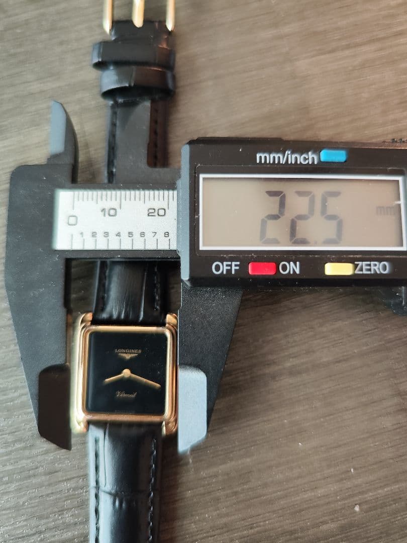 手巻き 稼働品 ロンジン レディース腕時計 黒色文字盤