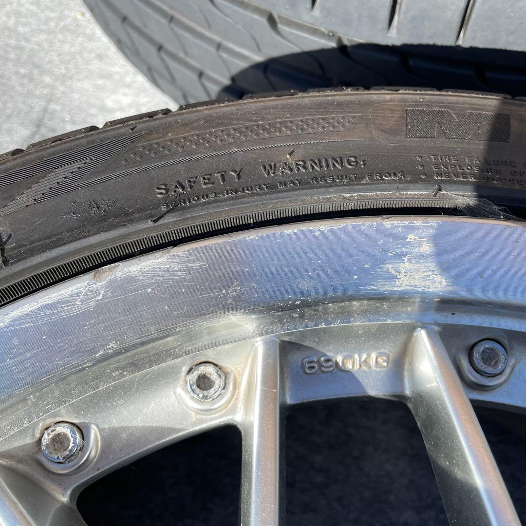 アルミ　ホイール 18×7.5JJ ET42 5H PCD114.3 バリ溝