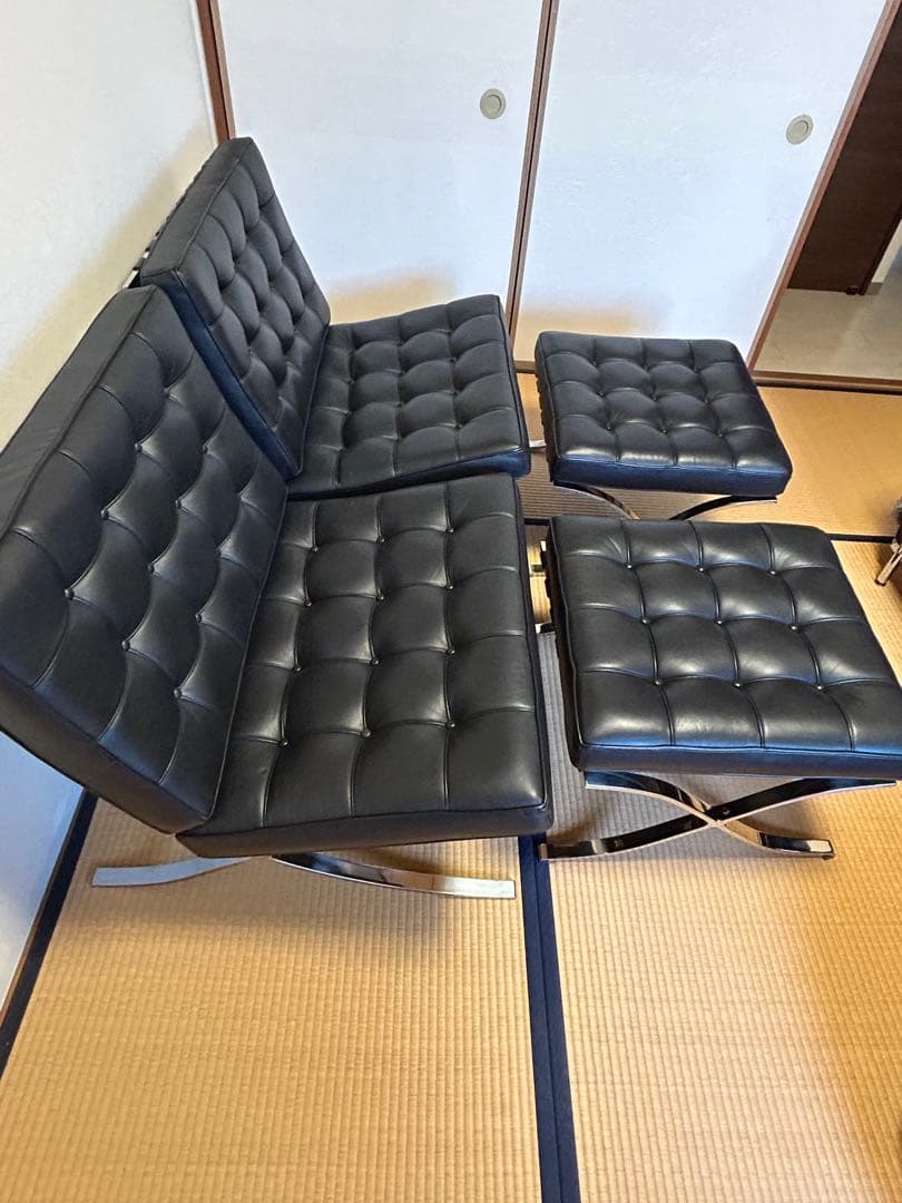 ✳︎carrem✳︎ E-Comfort バルセロナチェア　オットマン付き