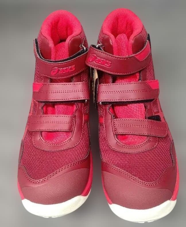 ASICS 赤 ハイカット 安全靴 　26.5cm