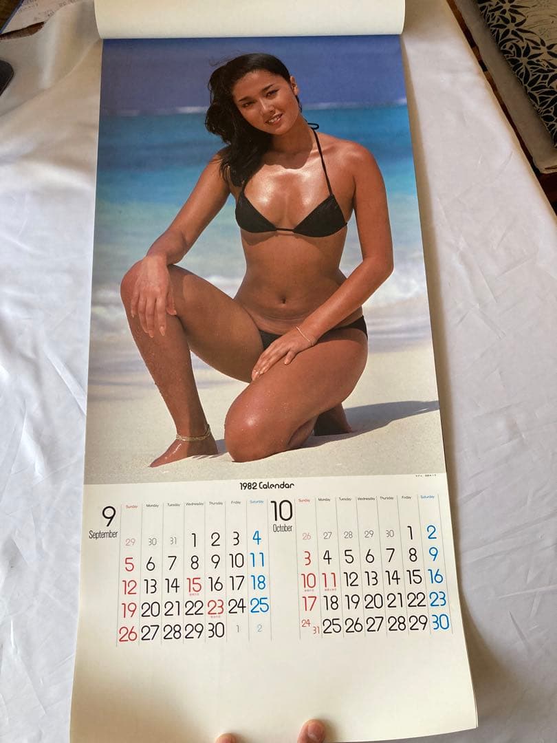 1982年 浅野ゆう子　ビキニカレンダーLovely未使用 マニアコレクション品