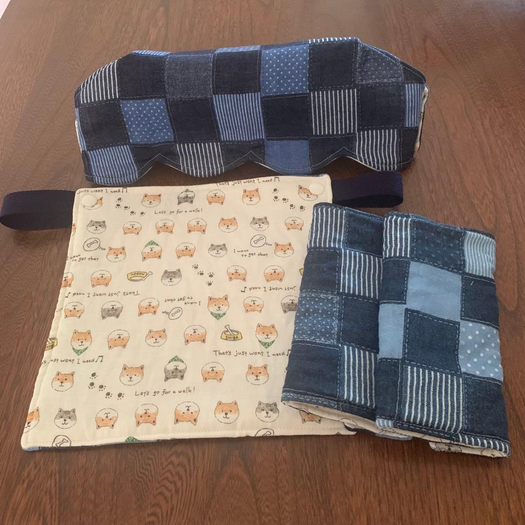 泉水様☆専用　エルゴオムニデラックス　抱っこ紐　よだれ首回り胸元カバー　デニム柄