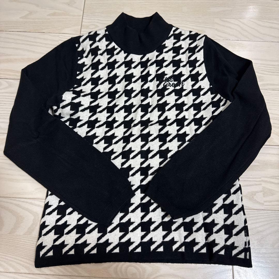 セットアップ　ゴルフウェア　千鳥柄