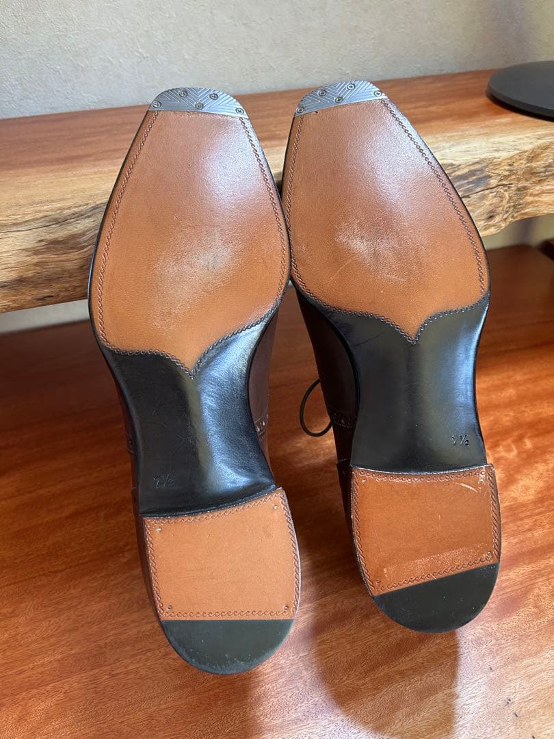 未使用品試着のみ　オリエンタルシューズ　ハンドソーントップグレード　UK7.5