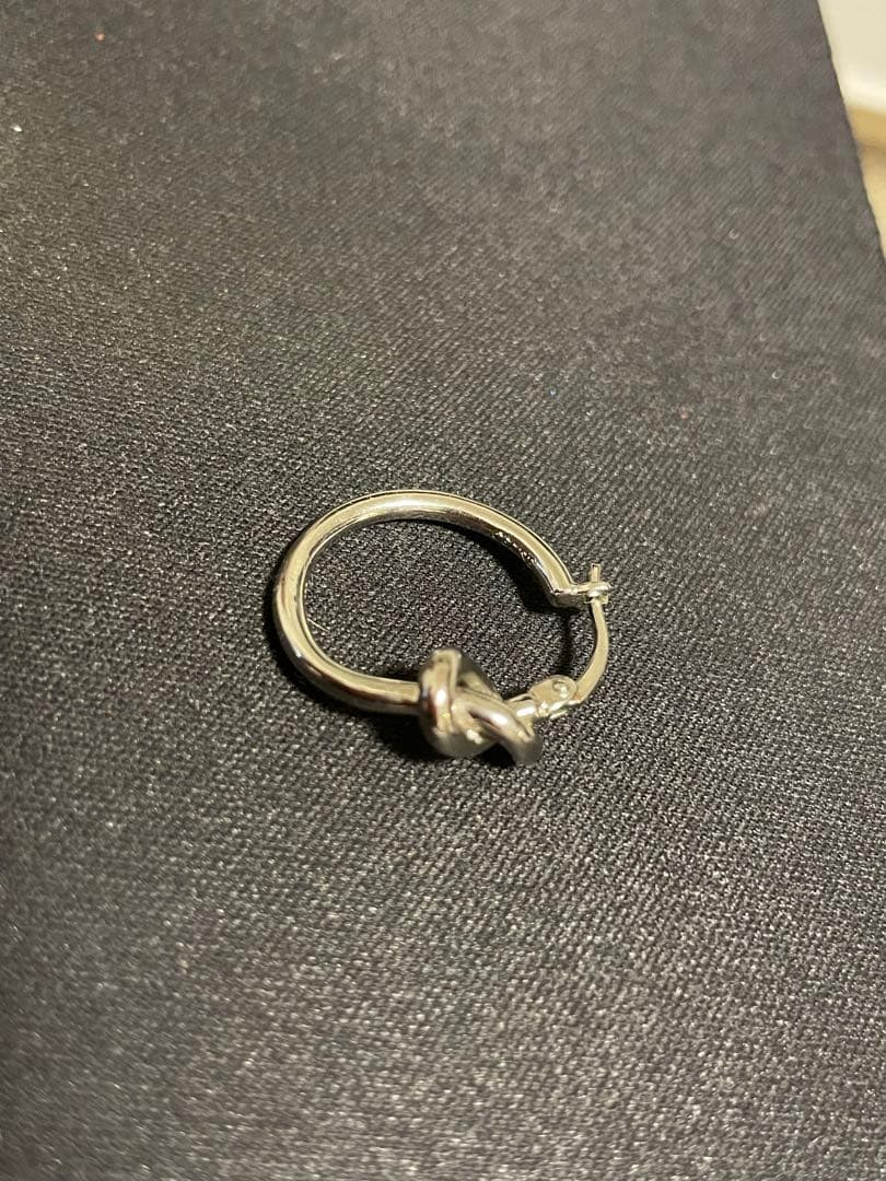 ノット スモールフープ / ロジウムフィニッシュ ブラス　セリーヌ　CELINE