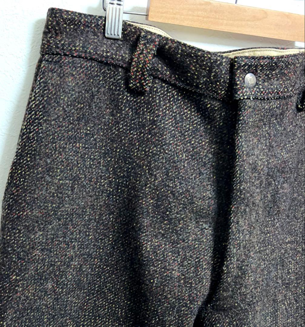 60s PIONEER パイオニアブランド カラーネップ ヘビー ウールパンツ