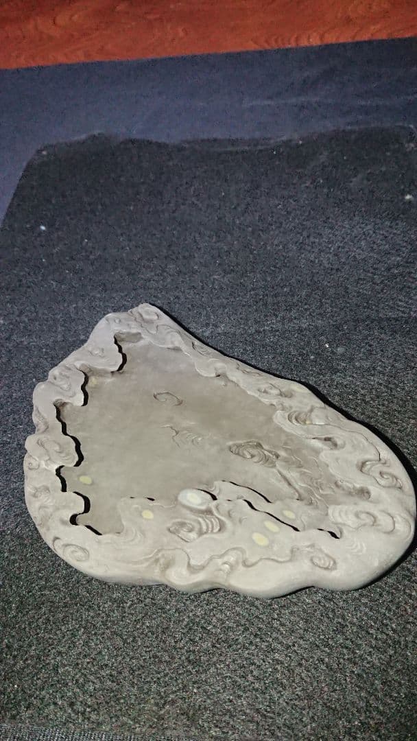 硯 装飾硯 眼 端渓