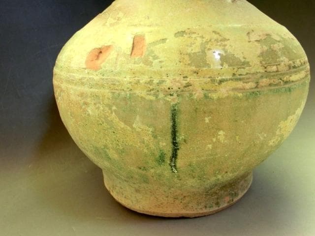 土器■須恵器 壷 緑釉古壺 花瓶 オブジェ 古玩 唐物 中国時代物 骨董品■