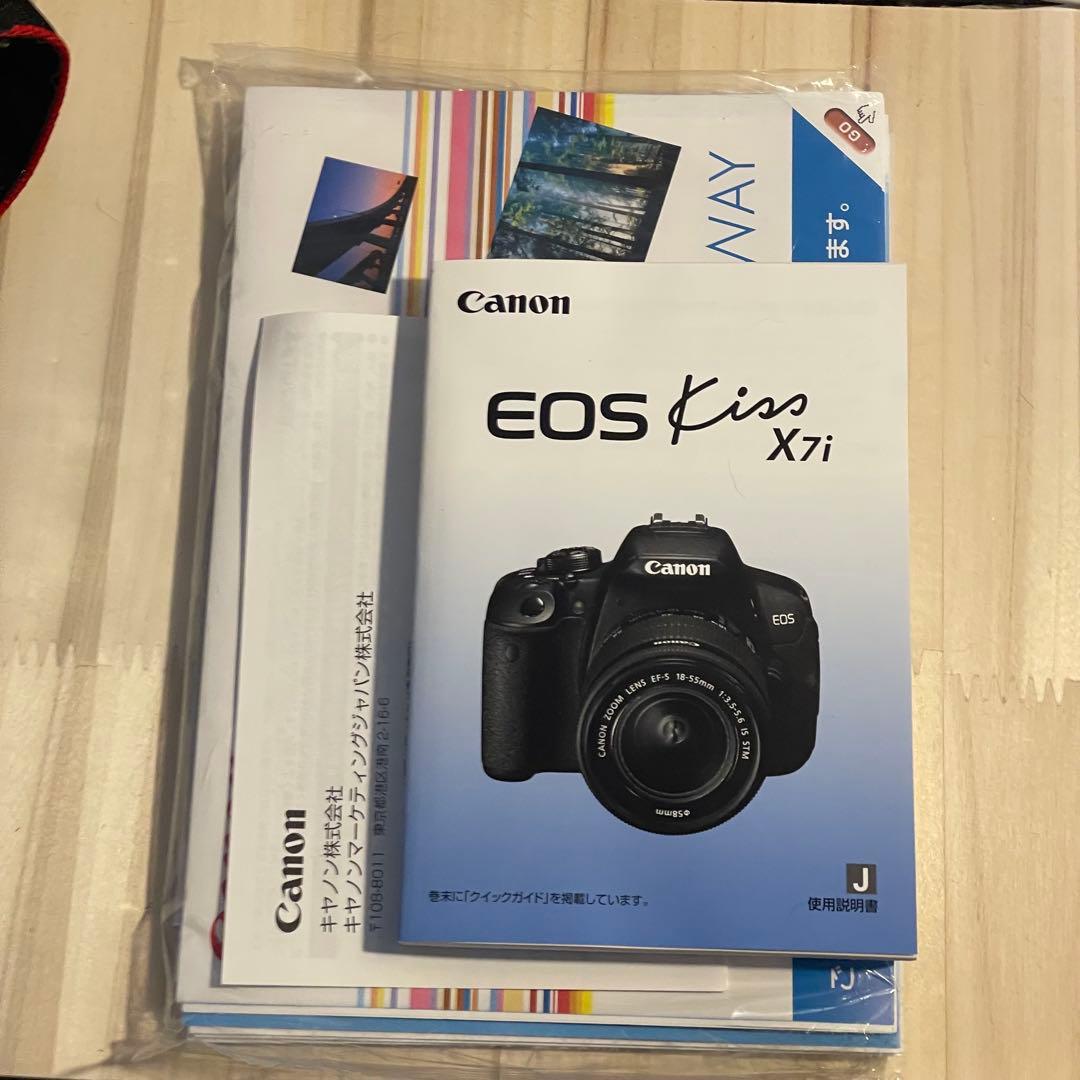 Canon eos kiss x7i ボディ、レンズ、カメラバッグ