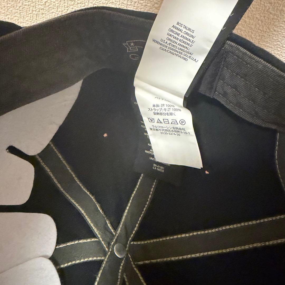 一度のみ使用【RRL】Ranch ロゴ ツイル ボール キャップ