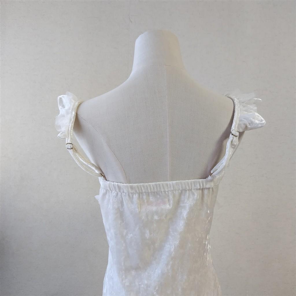 TRALALA　ビッグリボン　姫ギャル　編み上げ　ベロア　キャミソール