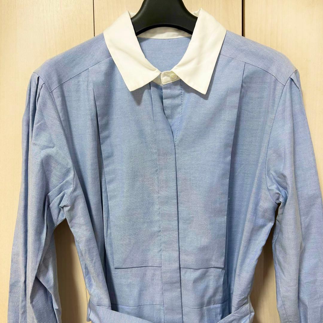 23SS タグ付き♡グレースコンチネンタル コットンシャンブレーワンピース 38