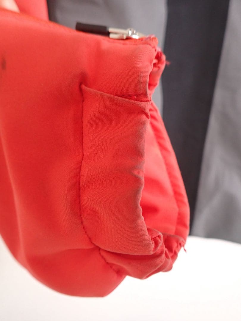 デサント フード付きスキーウェア グレー/レッド