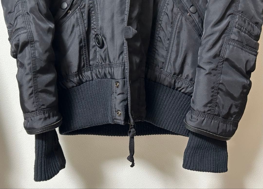 ゴア goa ブラック フード付き　コート　ジャケット