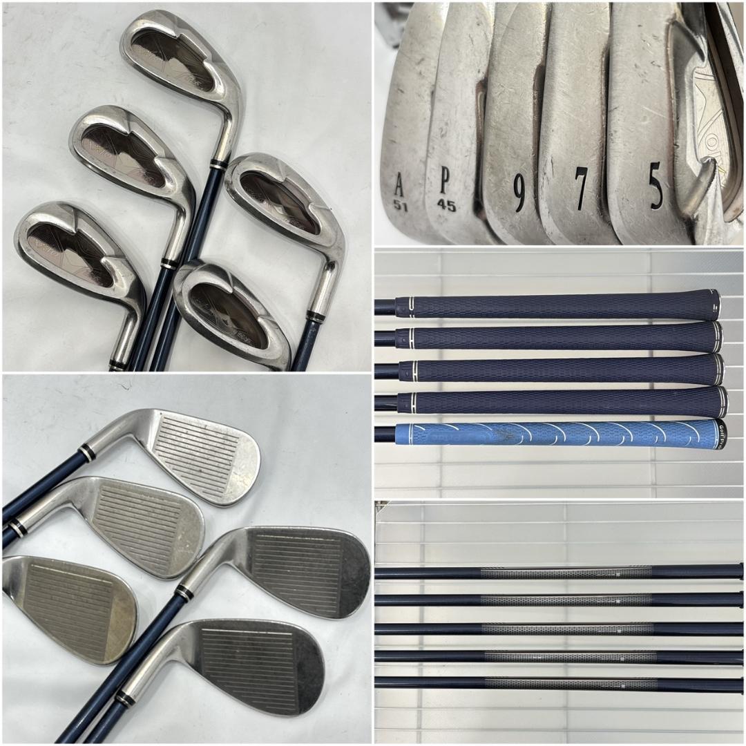 レディース右利き初心者用　ゼクシオ　5＆7代目　ハーフゴルフセット　W-2327