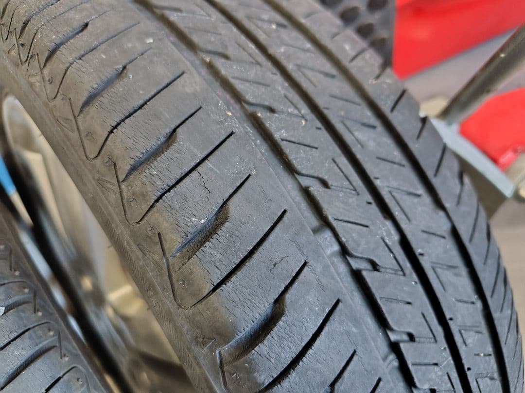 LA100Sムーブカスタム純正アルミタイヤ4本セット/12000円