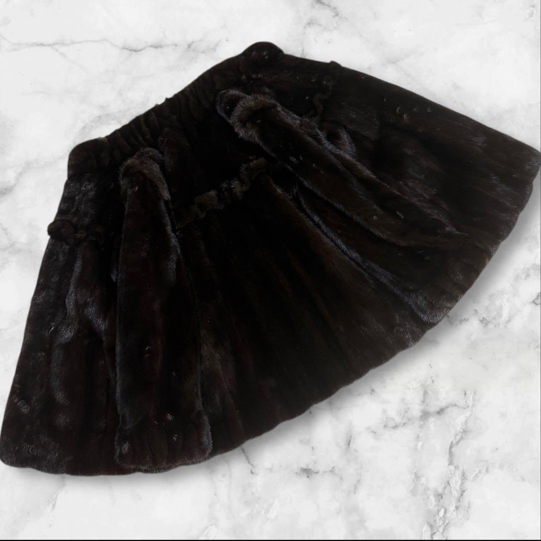 希少デザイン✨ BLACKGLAMA グラマミンク ショートコート サイズM