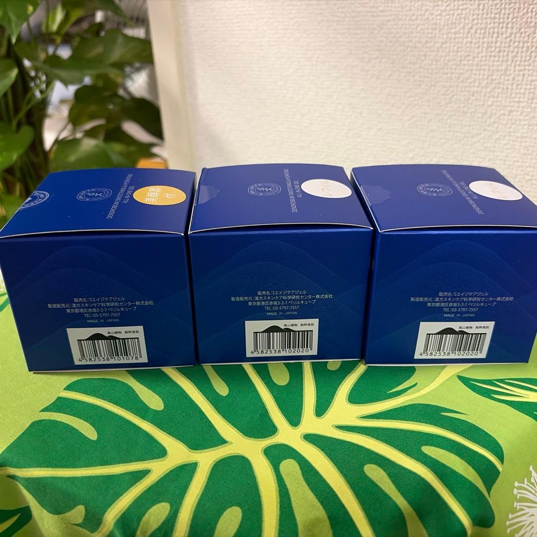 新品未使用　セッコク蘭オールインワンジェル美顔器付本体100g✖️1、レフィル✖️2