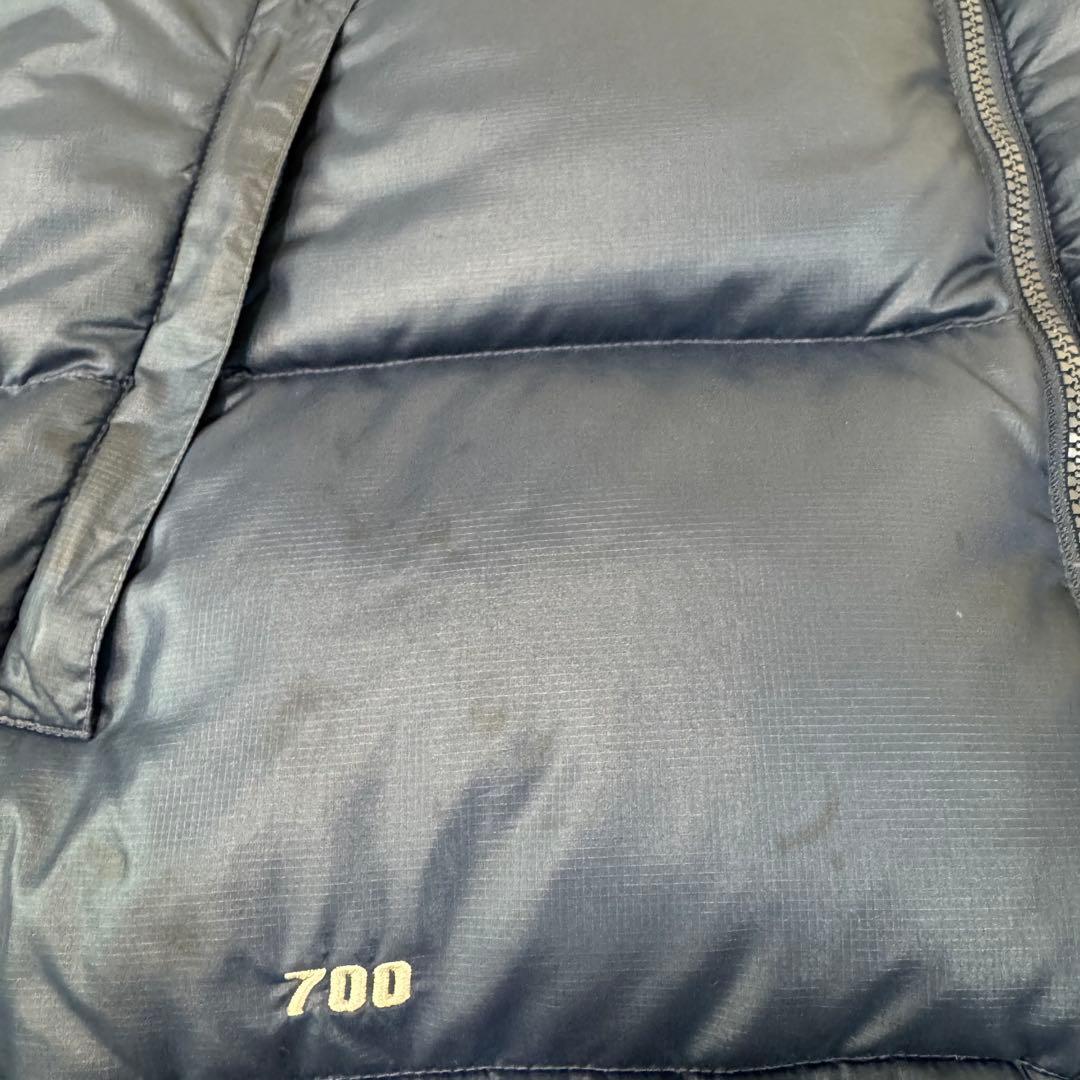 ノースフェイス ダウンベスト 海外限定 カラー ネイビー グレー メンズ XL