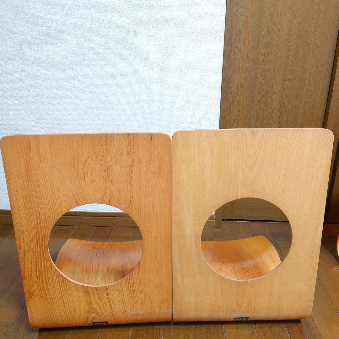 天童木工 Tendo 木製 座椅子 4脚 和室 旅館　②