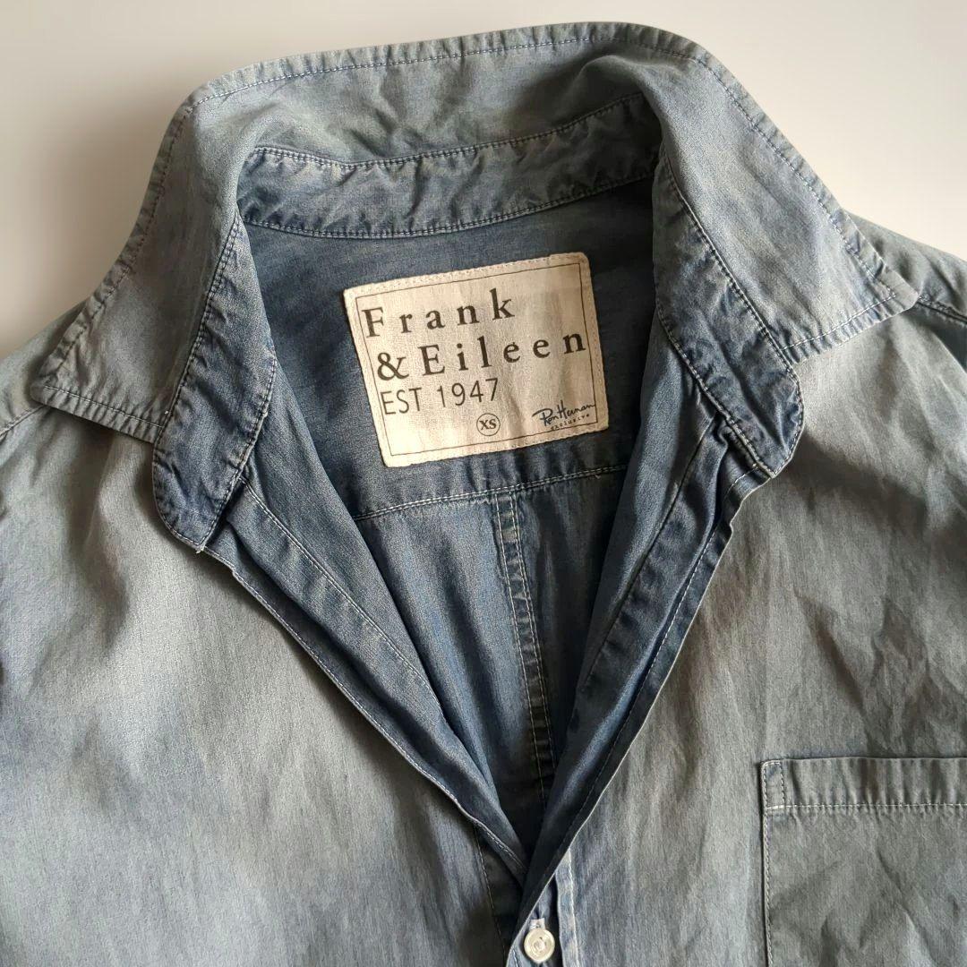 フランクアンドアイリーン ロンハーマン 長袖シャツ コットン ビンテージ加工