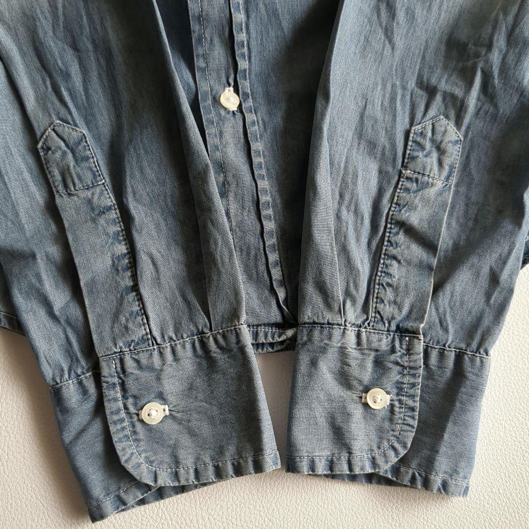 フランクアンドアイリーン ロンハーマン 長袖シャツ コットン ビンテージ加工