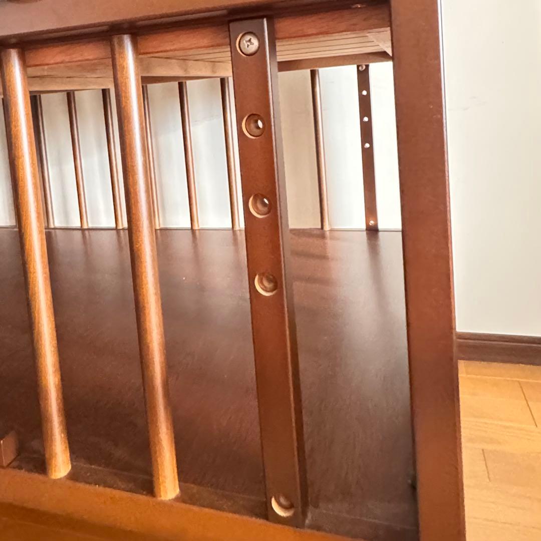 専用　自家用車でお届け　木製ベビーベッド 西川　 羽毛布団付　澤田工業