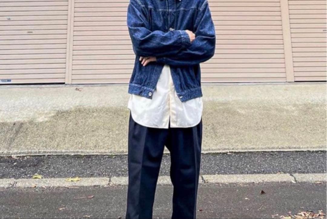 NEAT ネイビー(濃紺)スラックス