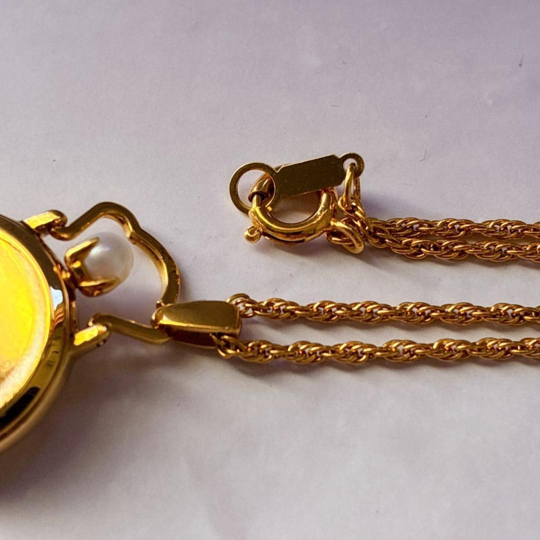 MIKIMOTO ミキモト ペンダントウォッチ シェル クォーツ 時計 パール