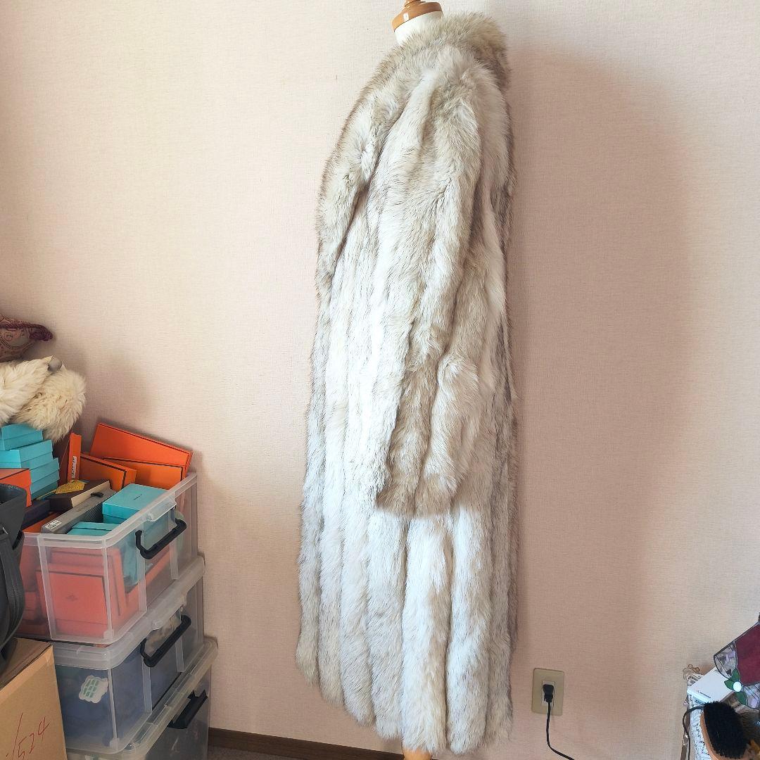 サガフォックス Jindo ブルーフォックス ロングコート M ボリューミー