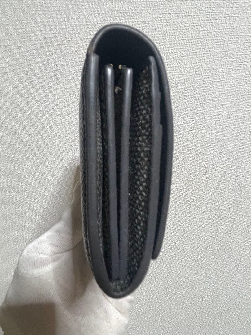 BVLGARI カルングスキン長財布 シルバー