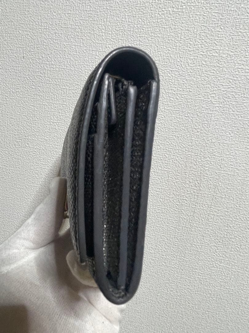 BVLGARI カルングスキン長財布 シルバー