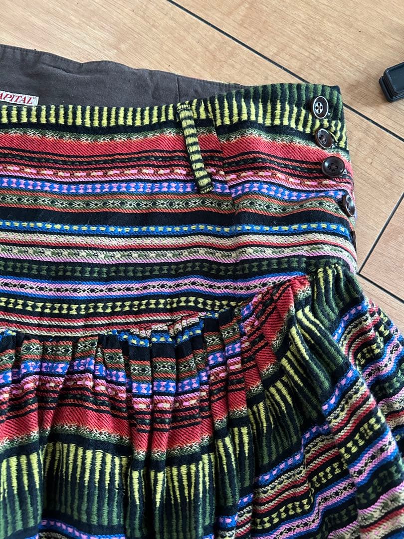 kapital パンツ　エスニック　ガウチョパンツ　アミッシュパンツ