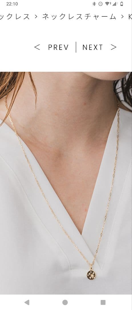 定価半額　スタージュエリー K18 　チャーム　ネックレス　トップ　現行品