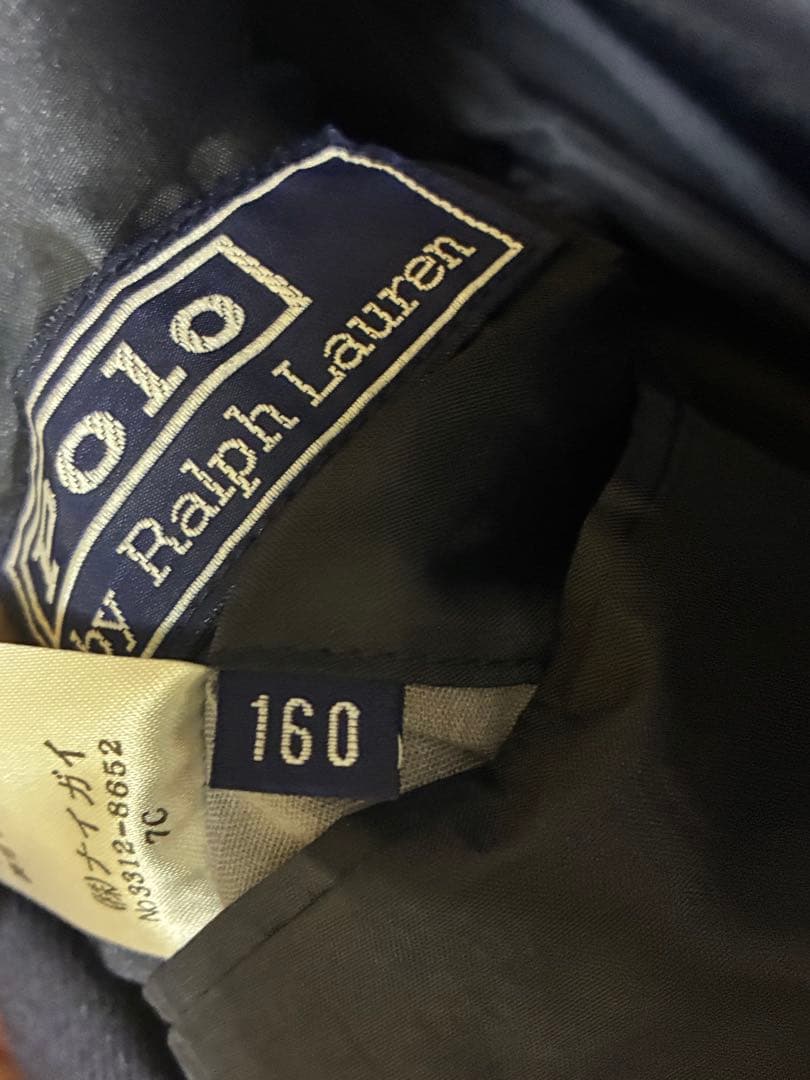 【美品】Polo Ralph Lauren ネイビー ダブルボタン　紺ブレザー