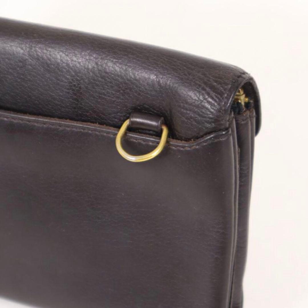 DELVAUX デルヴォー メタルロゴ付 三つ折りレザー長財布 フランス製