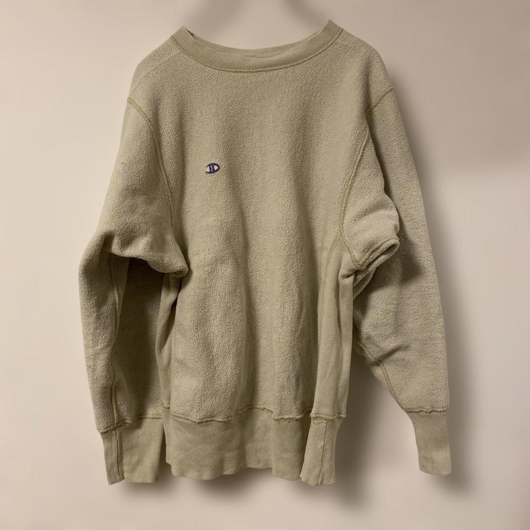 チャンピオン　リバースウィーブ　ベージュ　M　USA製 champion 90s