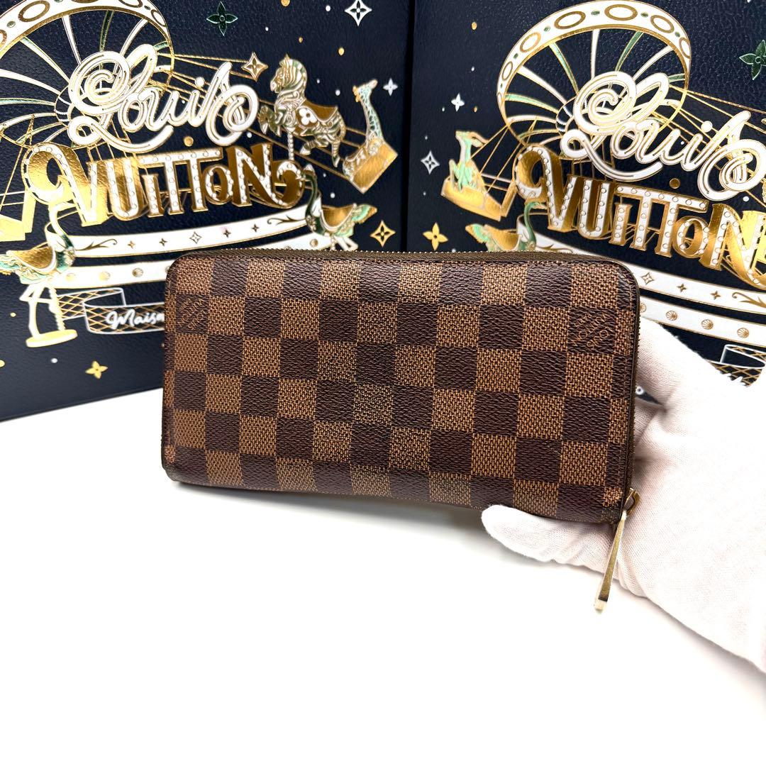 ルイヴィトン ジッピーウォレット ダミエ エベヌ ラウンドファスナー 長財布
