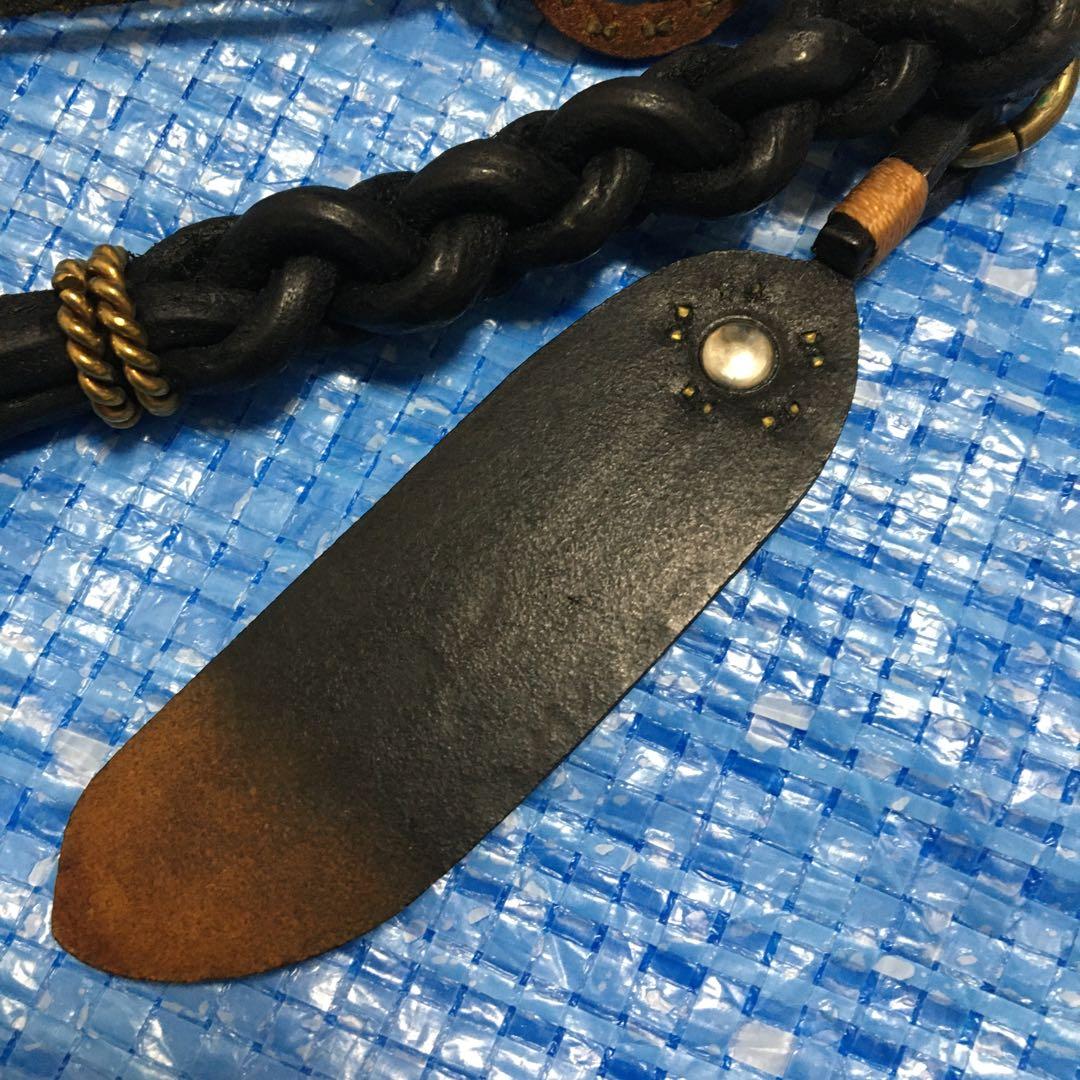 CALEE★KNITTING LEATHER KEY RING⬛︎キーリング⬛︎本革