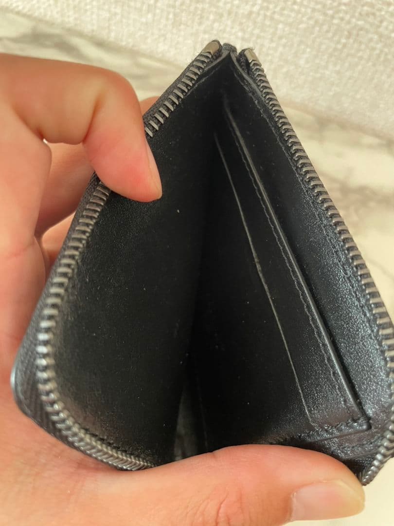 値下げ❗Off-White™ ブラック レザー ウォレットチェーン オフホワイト