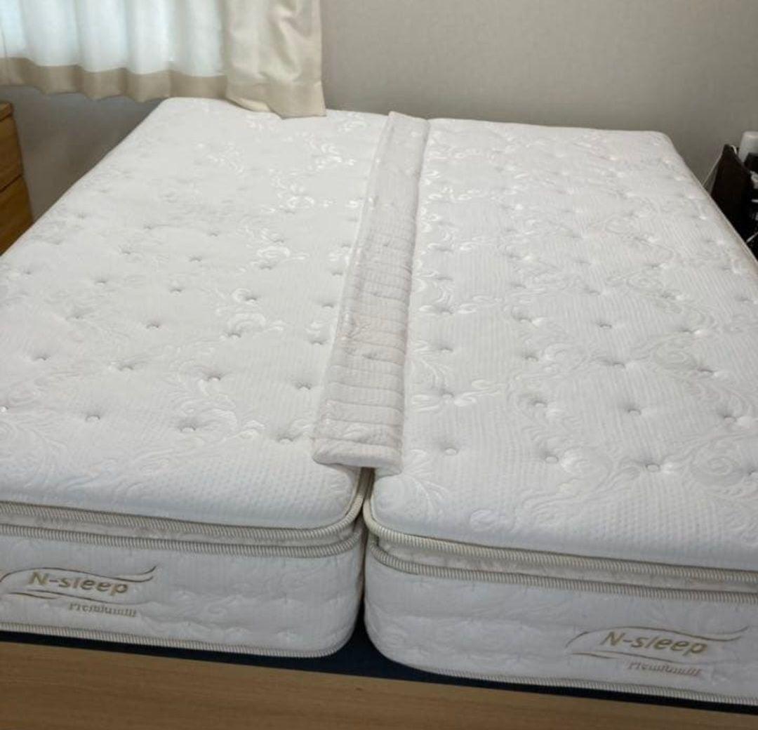 美品　ニトリ　マットレス　跳ね上げベッド　Nスリープ　敷きパット付き