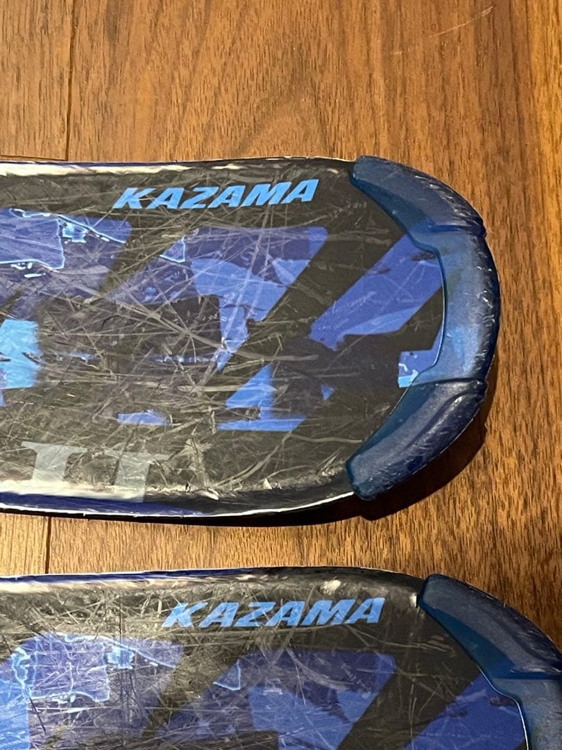 KAZAMA 子供用スキー板117㎝ ブーツ ストック セット ジュニア ブルー