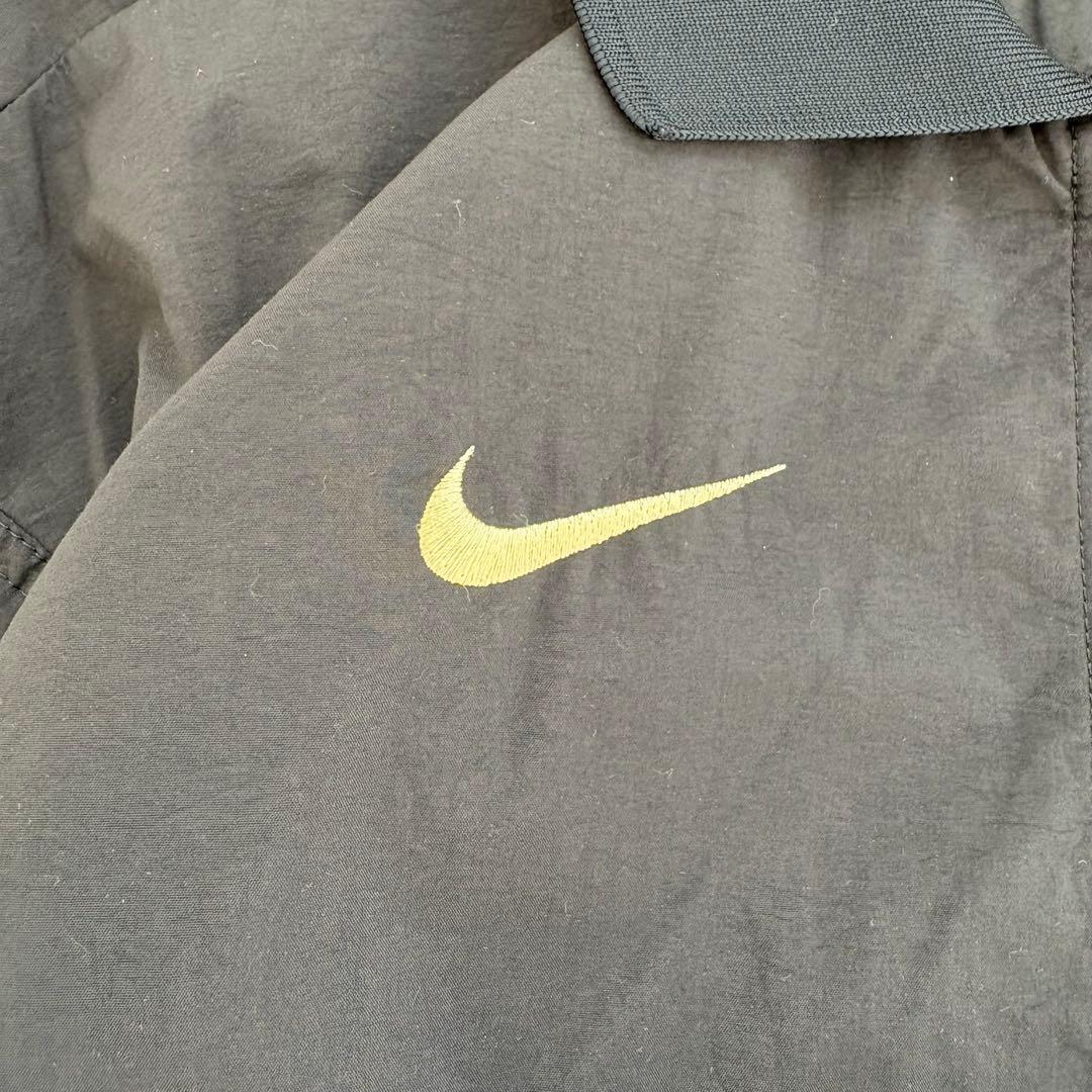 90s NIKE コラボ　ナイロンジャケット　ハーフジップ付き　刺繍　希少レア品